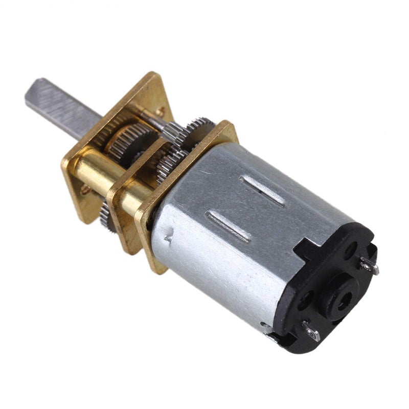 CNBTR 12mm Silver GA12-N20 15RPM Miniature Metal Electric 3V DC Gear Motor Gearwheel with 10mm Output Shaft Set of 5 - Image 2